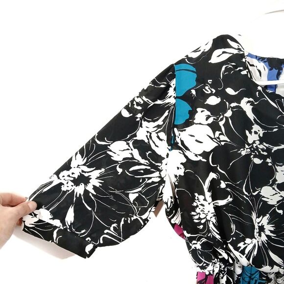 Vintage Floral Semi Sheer Dress - Picture 6 of 11